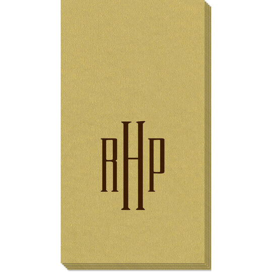 Gold Linen Like Design Your Own Caspari Guest Towels